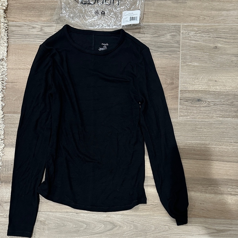 nuuds Black Long Sleeve Tee